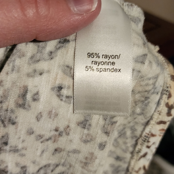 Maurice's Leopard Print Short Flutter Sleeve Top. Size 3x - Picture 5 of 5